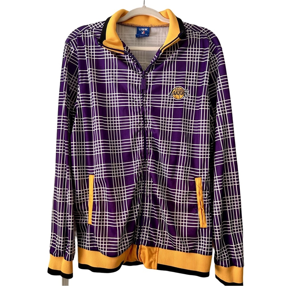 UNK NBA Los Angeles Lakers Mens Size Medium Jacket Zip Up Blue Label